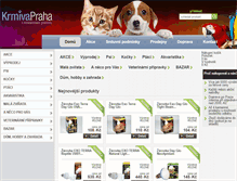 Tablet Screenshot of krmiva-praha.cz